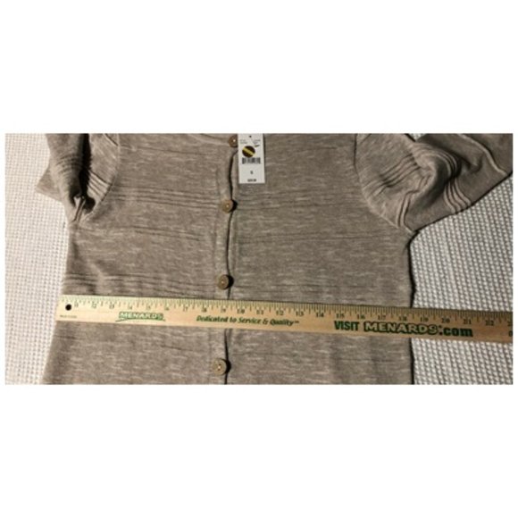 C&K Designs Tan Cardigan Sweater womens size small Lightweight NWT - Picture 8 of 11